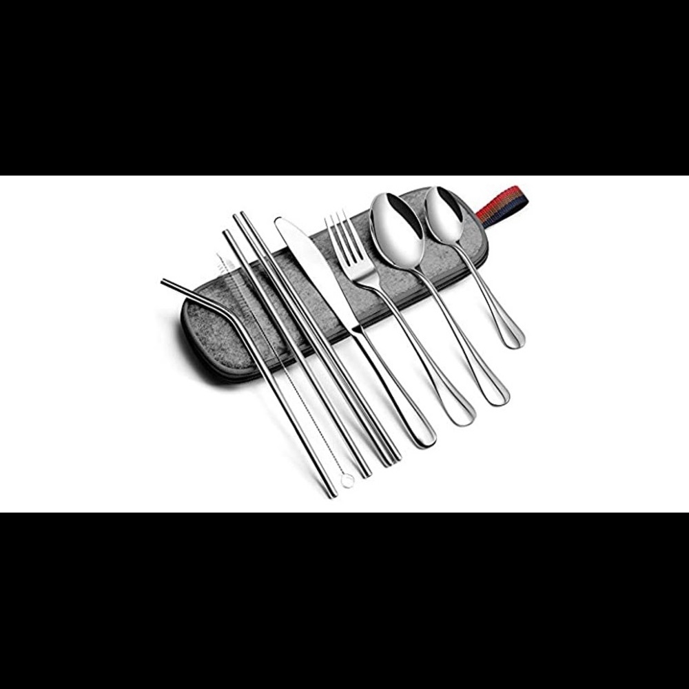 Travel utensil set